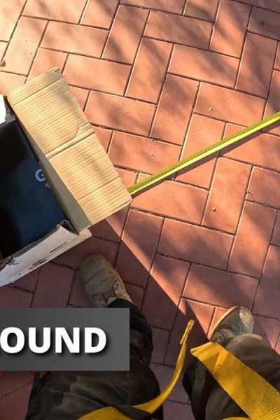 Cutting Template On The Ground