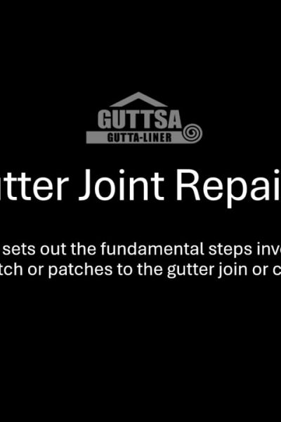 Box Gutter Joint Repair Patch Video